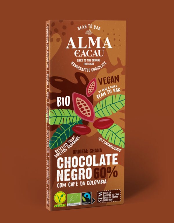 Chocolate Negro com Café da Colômbia 60%