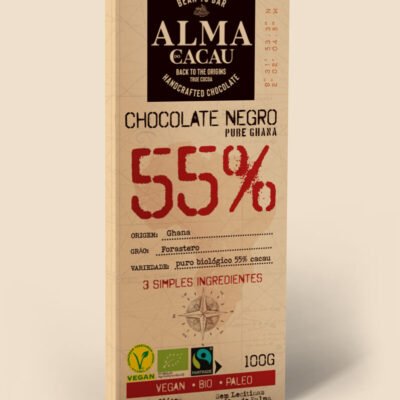 Chocolate Negro Pure Ghana 55%