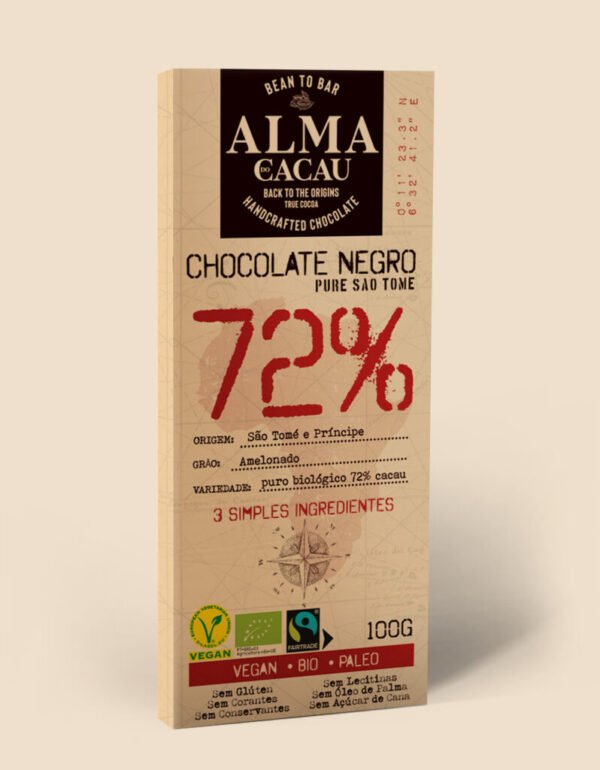 Chocolate Negro Pure São Tomé 72%
