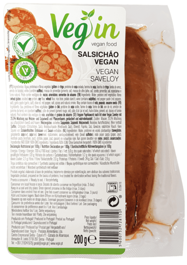 Salsichão vegan Veg In