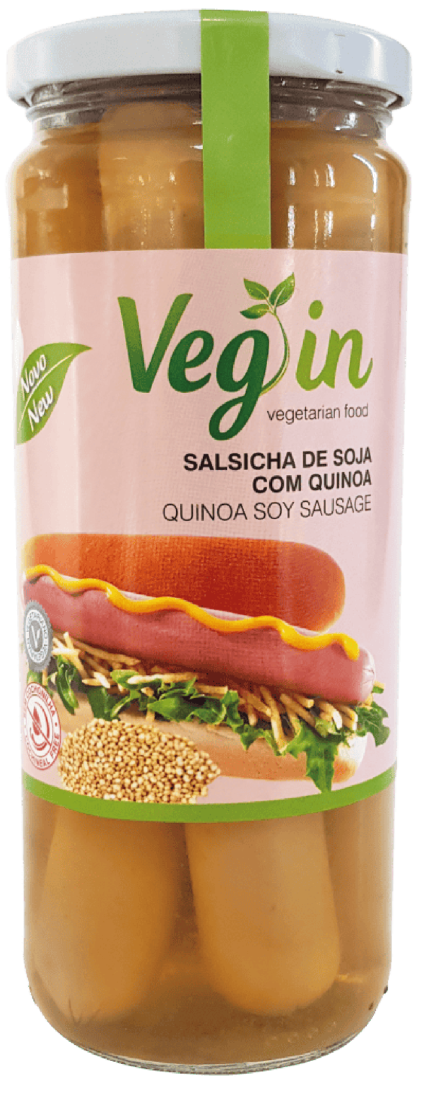 Salsichas de soja com quinoa Veg In