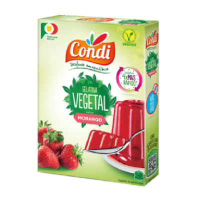 Gelatina vegetal morango Condi