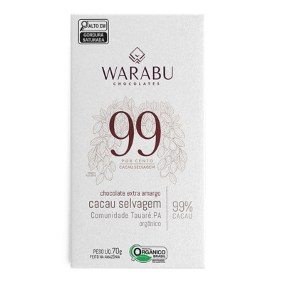 99% Cacau Selvagem Tauaré Warabu