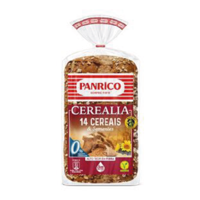 Pão de Forma Cerealia de 14 Cereais e Sementes com Côdea Panrico