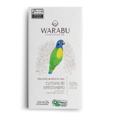 50% cumaru ao leite de coco Warabu