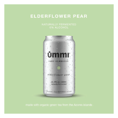 Kombucha elderflower pear ümmi