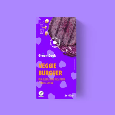 Veggie burger purple Green Cook