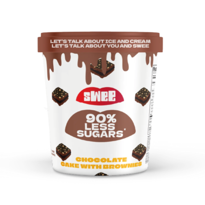 Chocolate Cake with Brownie Chunks - Swee