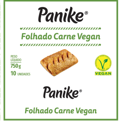 Folhado de carne vegan