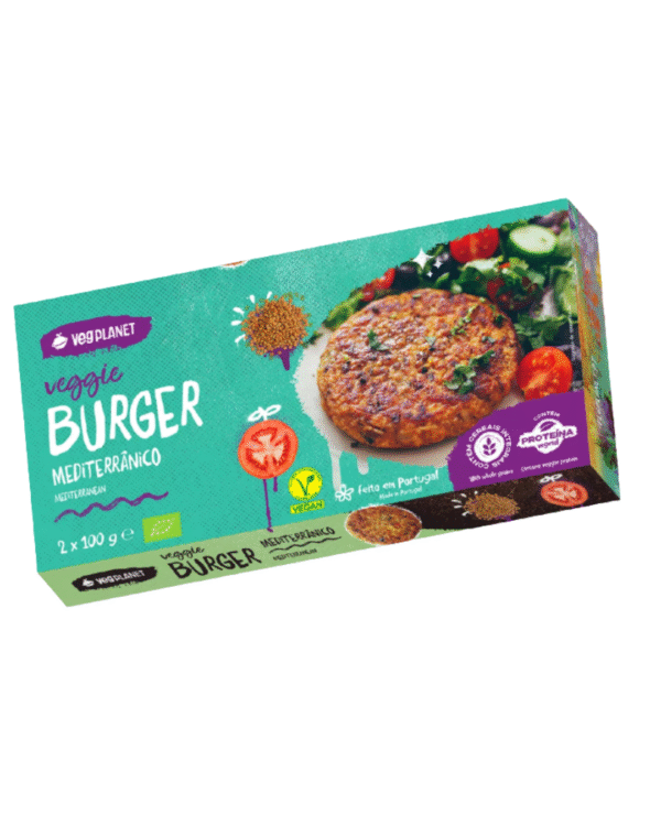 Hambúrguer Vegan Mediterrânico - VegPlanet