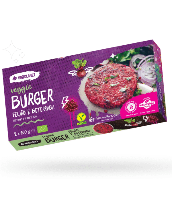 Hambúrguer Vegan de Feijão com Beterraba - VegPlanet