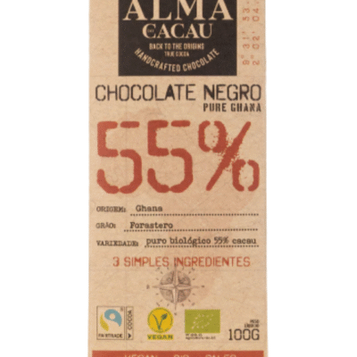 Chocolate Negro 55% Cacau - Alma do Cacau