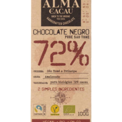 Chocolate Negro 72% Cacau - Alma do Cacau