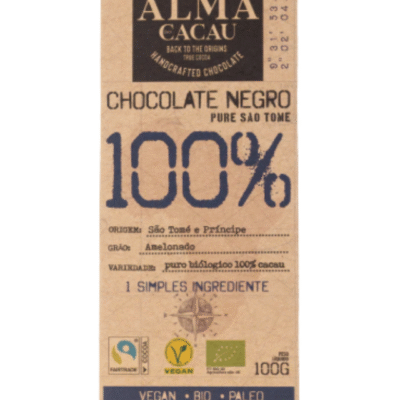 Chocolate Negro 100% Cacau - Alma do Cacau