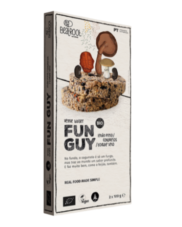 Hambúrguer Vegan de Feijão Preto e Cogumelos - Beatroot
