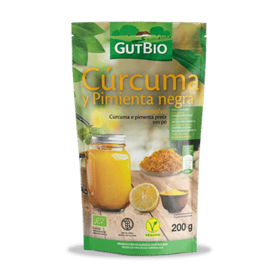 Pó de Curcuma e Pimenta Preta - GutBio