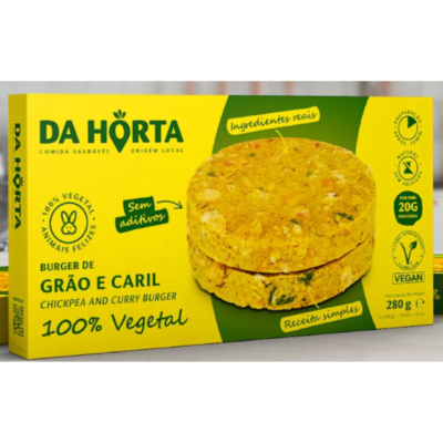 Burguer de Grão e Caril - DaHorta